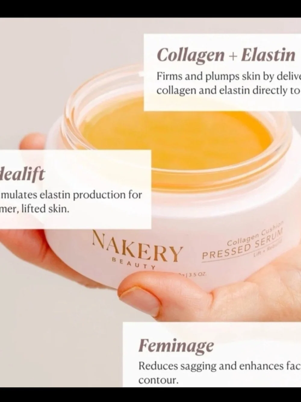 Nakery Beauty Collagen Cushion Pressed Serum NIB